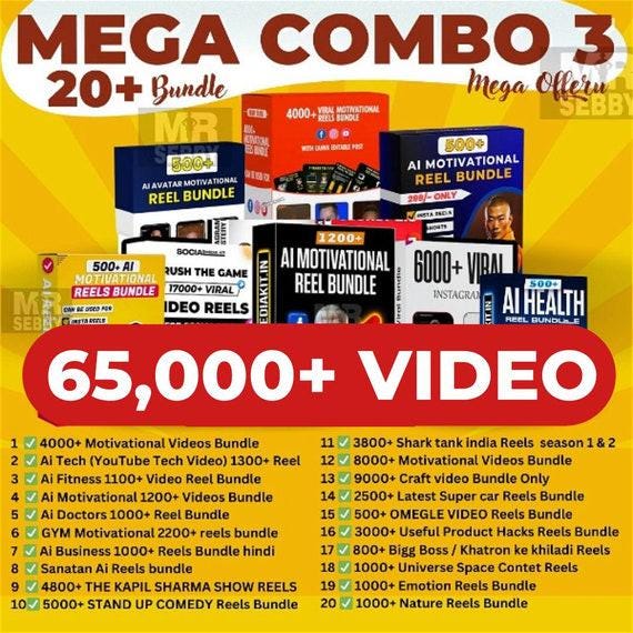 65K Viral Reels Bundle: Social Media Video Templates, Instagram tiktok Facebook YouTube reels