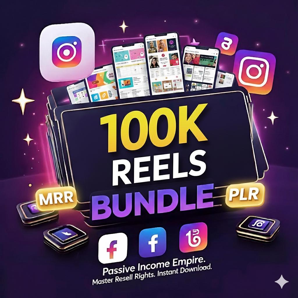 100000+ Viral Reels Bundle: Social Media Content Templates (Digital Download)