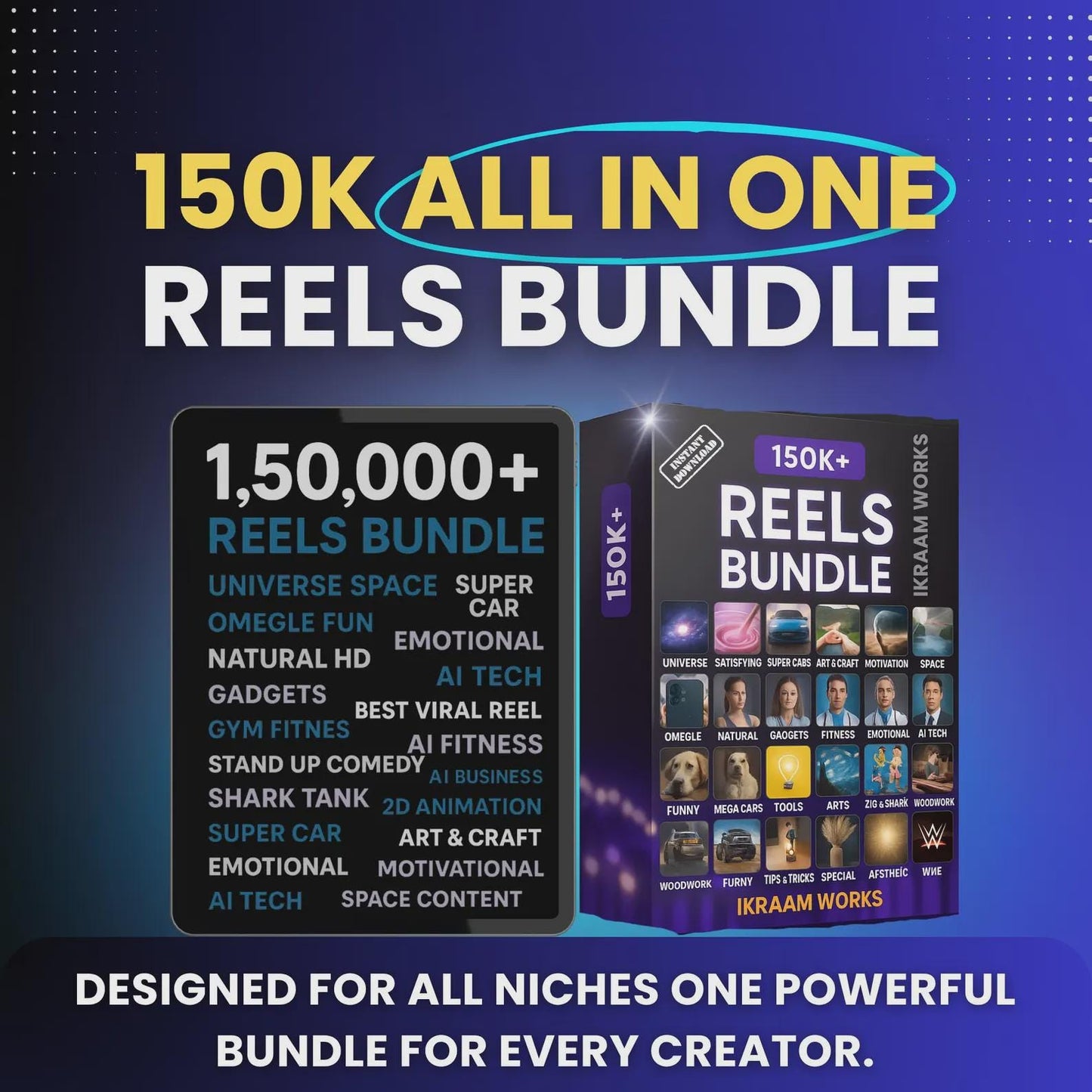 Viral Reels Bundle: Social Media Content Templates (Digital Download