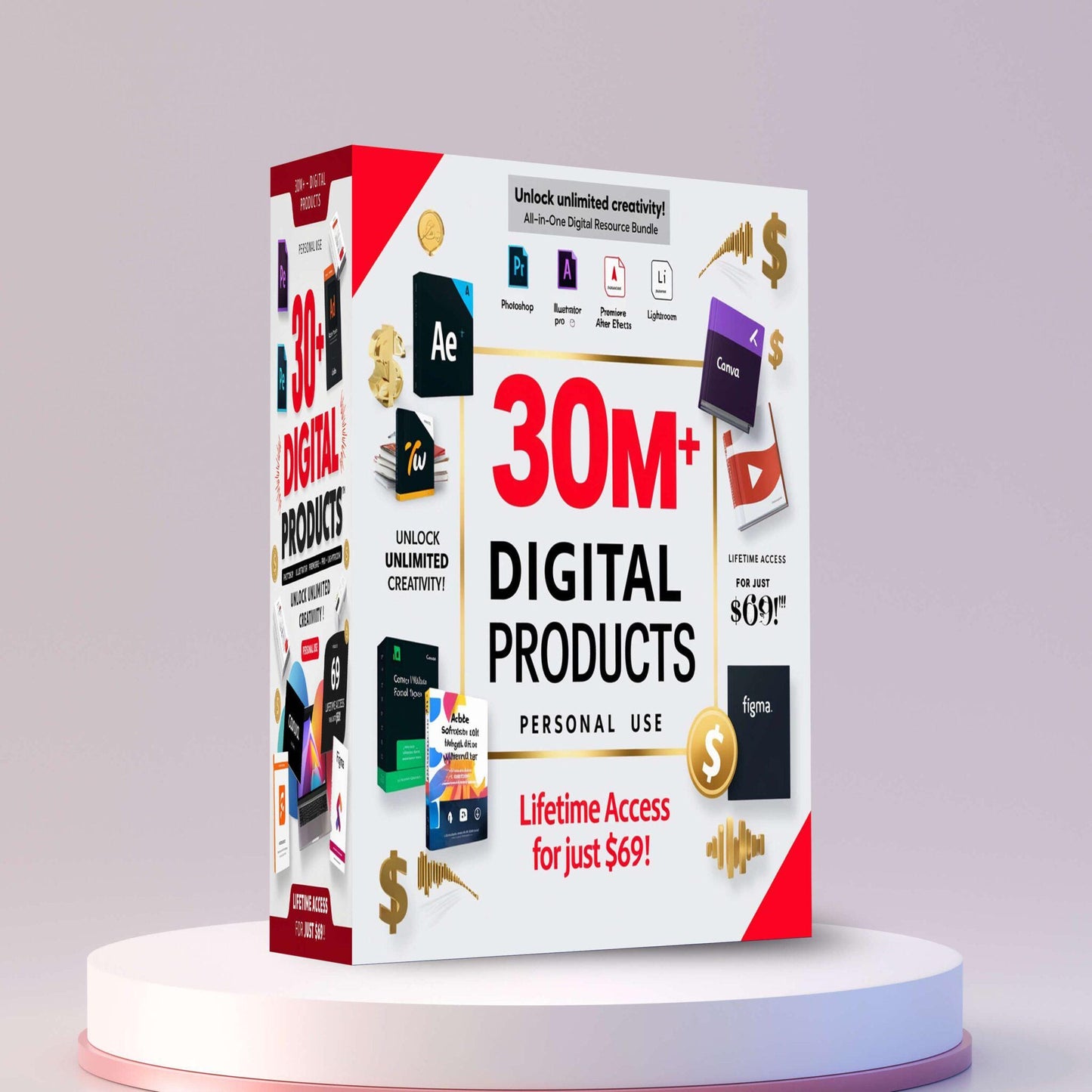 30 Million+ Digital Products Bundle: Master Resell Rights, PLR, Passive Income