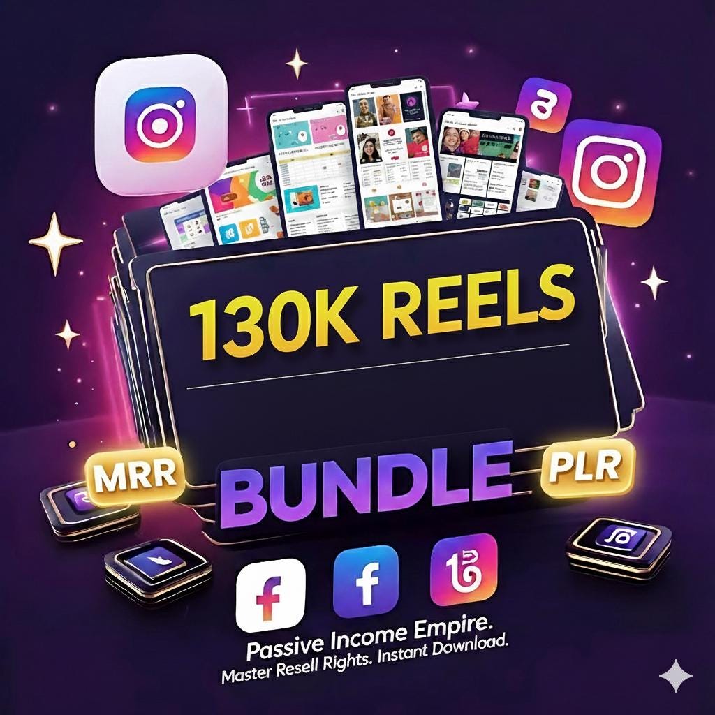 130K Viral Reels Bundle: Social Media Video Templates (Digital Download