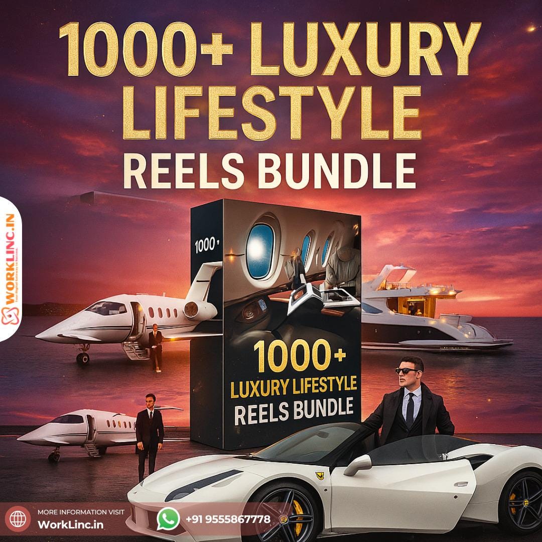 Luxury Lifestyle Stock Videos: 60,000+ Faceless Reels (Digital Download)