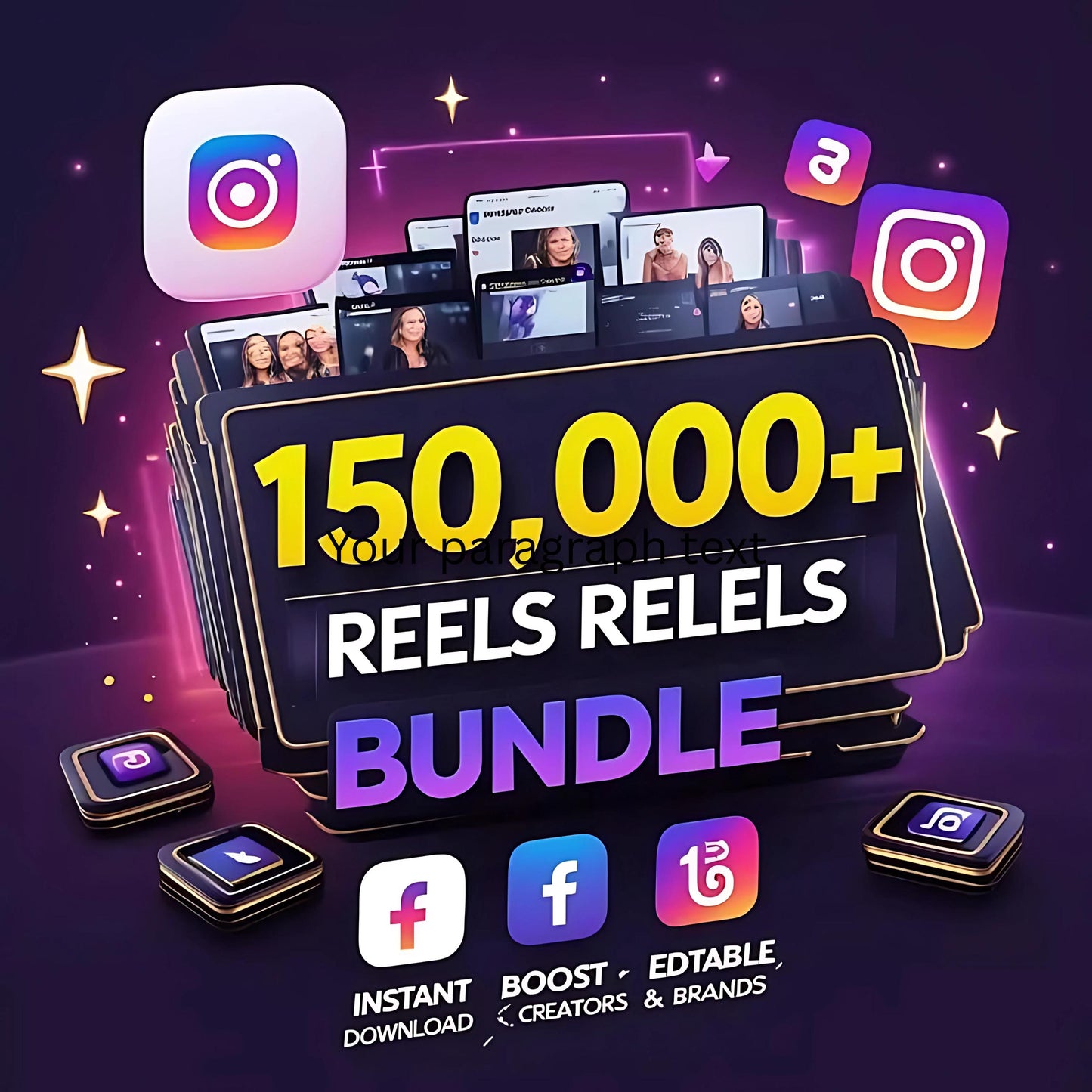 Ultimate 150K Reels Bundle with Private Label & Master Resell Rights | PLR MRR | Digital Products