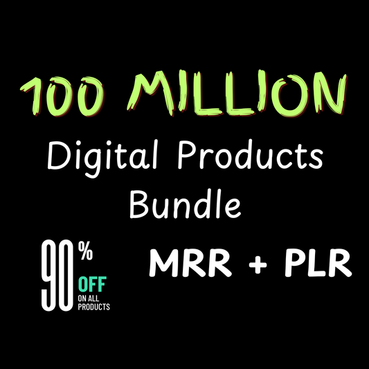30+ Million Digital Products – Resell with 100% Profit, Unlimited Earning Potential, Launch Your Passive Income Empire, Resell PLR Bundle