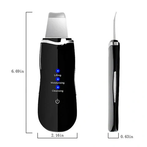 Ultrasonic Skin Scrubber – 5-in-1 Multifunctional Deep Face Cleansing