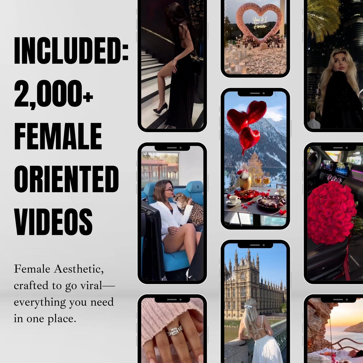 Luxury Lifestyle Stock Videos: 60,000+ Faceless Reels (Digital Download)