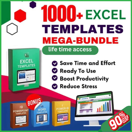1000+ Editable Excel Templates | Business, Accounting, Finance, Budget, Calendar, Planner