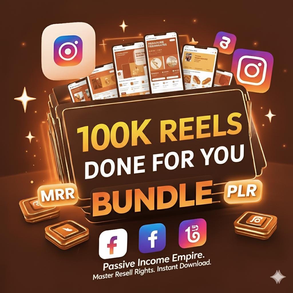 100000 reels bundle done for you: Viral Content Ideas (Digital Download PDF)