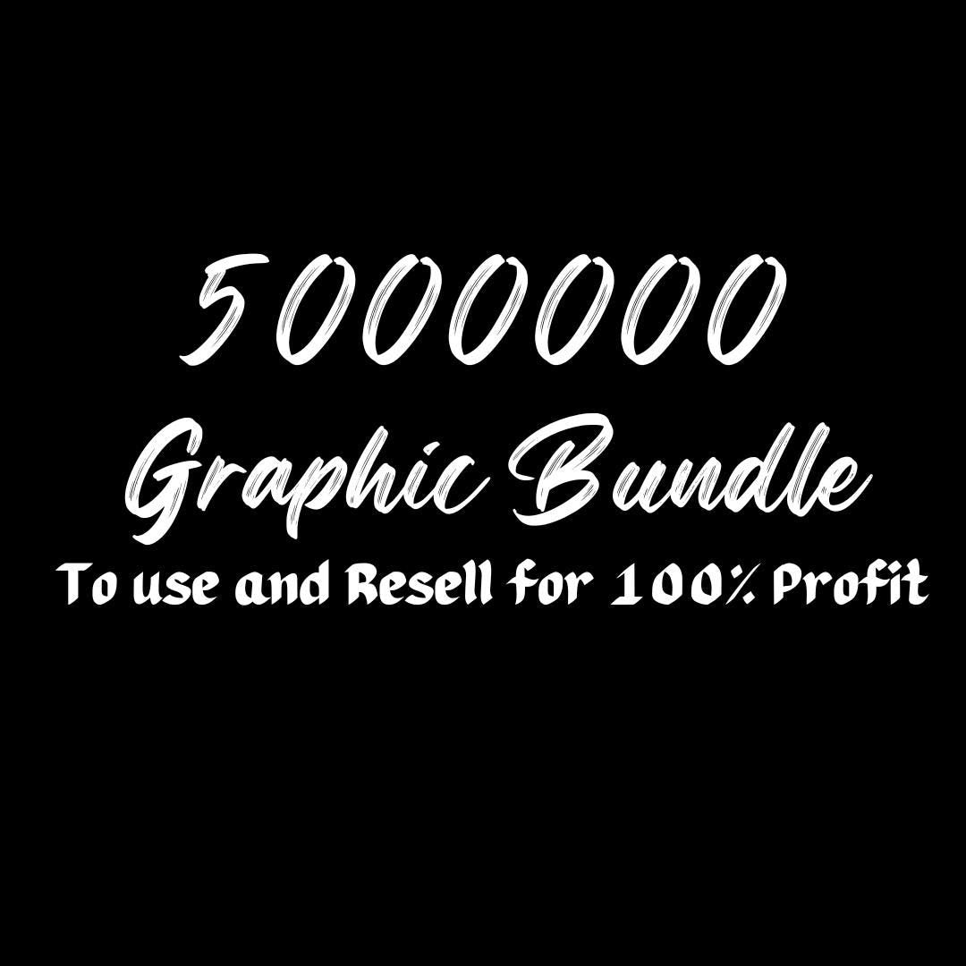 500000 Premium Graphics Bundle | All-in-One Design Toolkit for Creatives, Marketing & Social Media, with SVG, PNG, JPEG Files