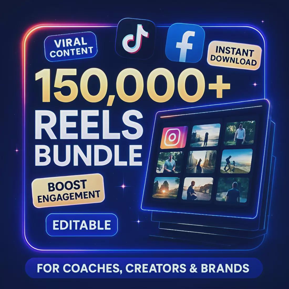 Viral Reels Bundle: Social Media Content Templates (Digital Download