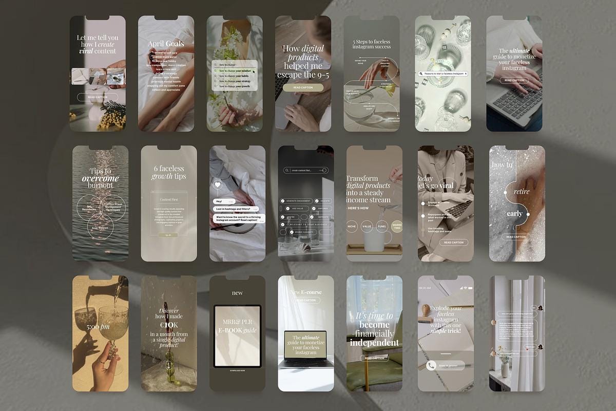 7500 Faceless Reels Bundle: Viral Social Media Video Content