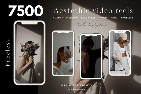 7500 Faceless Reels Bundle: Viral Social Media Video Content