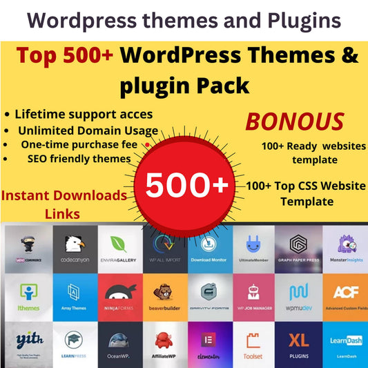 500+ WordPress Themes and Plugins | Digital Download