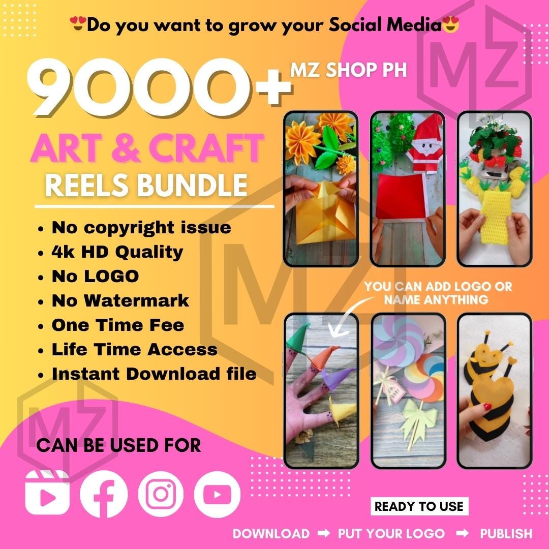 Viral Reels Bundle: Social Media Content, Business, Travel, Gym (Instant Download)