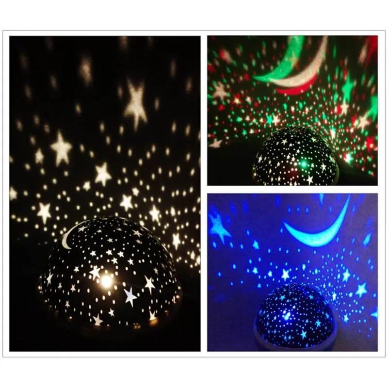 Star Moon Light Rotating Projector Lamp