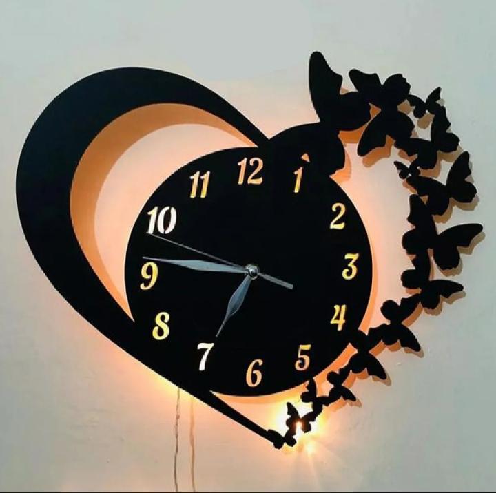 Analog Wall Clock With LightAshiyana Shopping Mall