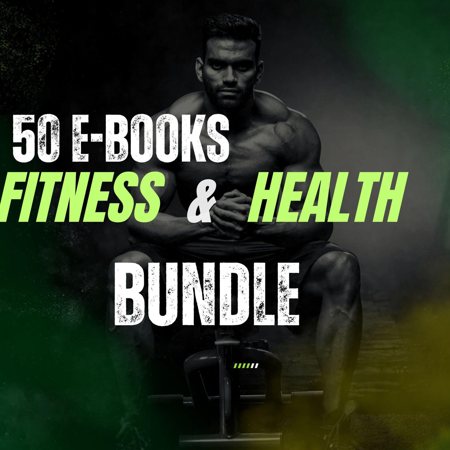 50 Fitness Ebook Bundle: Workout Planner, Nutrition & Wellness (Digital Download)
