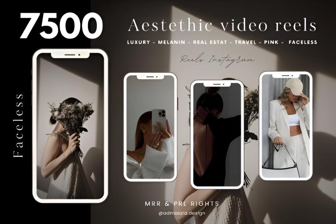 7500 Faceless Reels Bundle: Viral Social Media Video Content