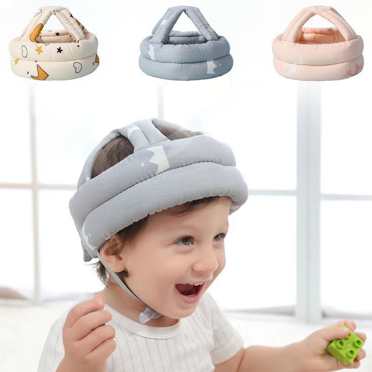 Baby Head Safety Helmet & Free Baby Tooth Brush. Mega Mall 