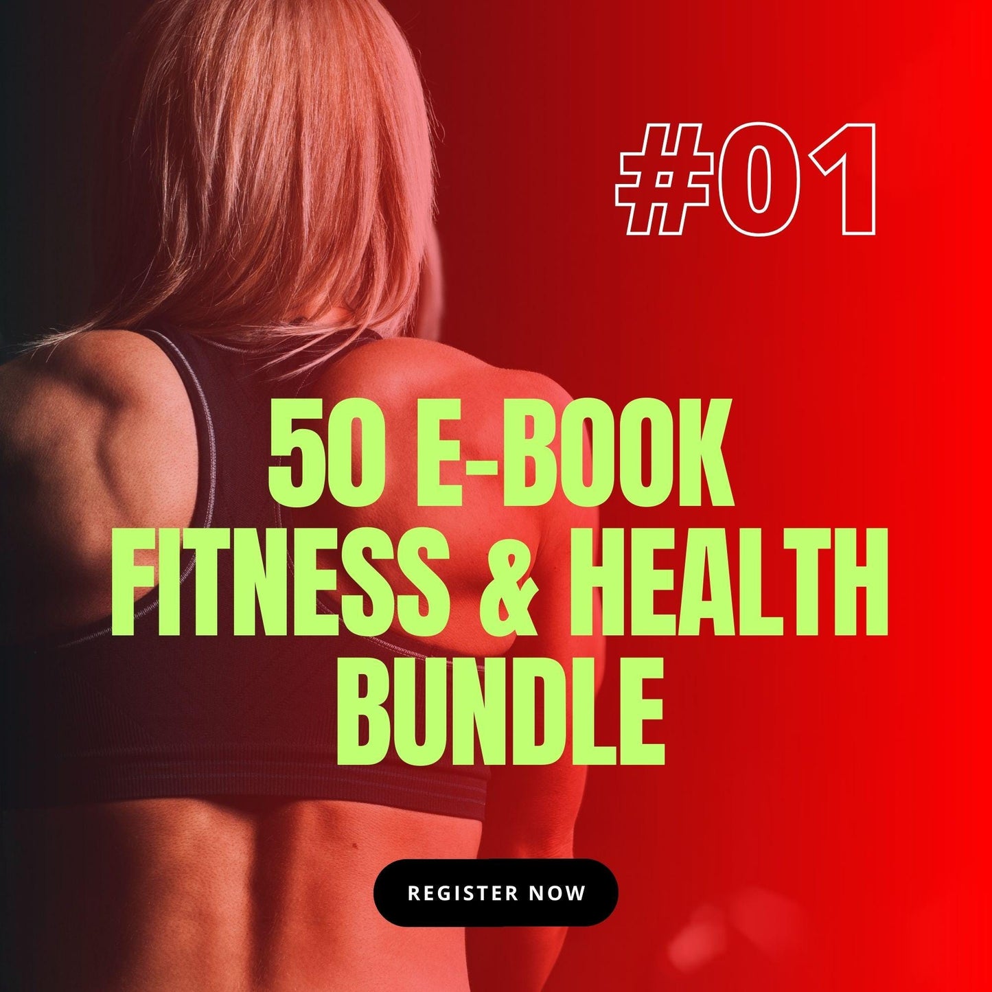 50 Fitness Ebook Bundle: Workout Planner, Nutrition & Wellness (Digital Download)