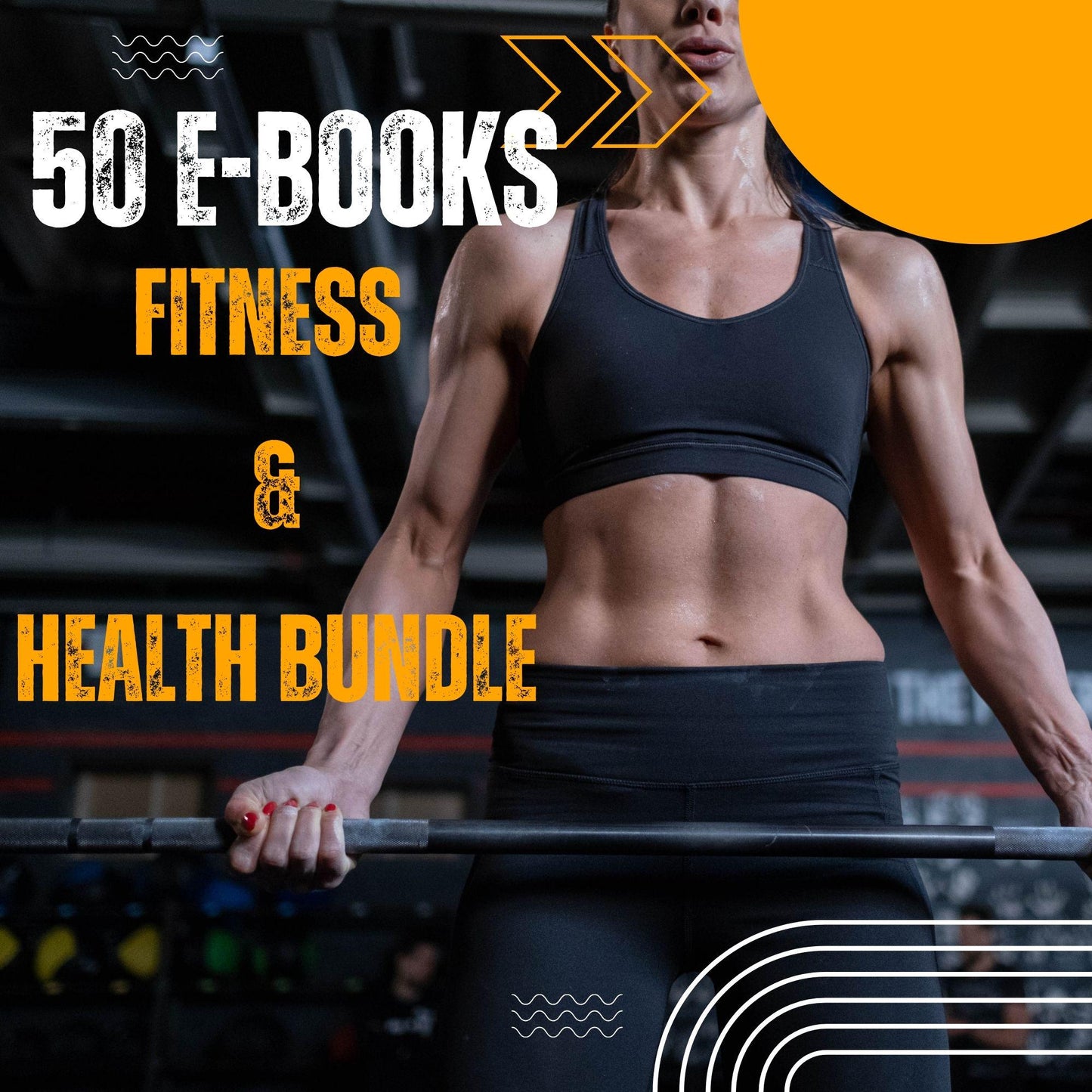 50 Fitness Ebook Bundle: Workout Planner, Nutrition & Wellness (Digital Download)
