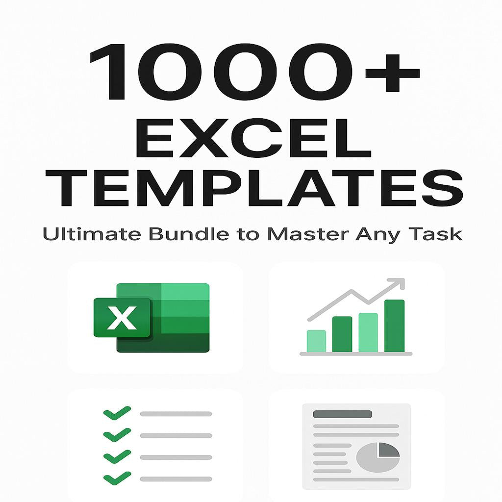 1000+ Editable Excel Templates | Business, Accounting, Finance, Budget, Calendar, Planner